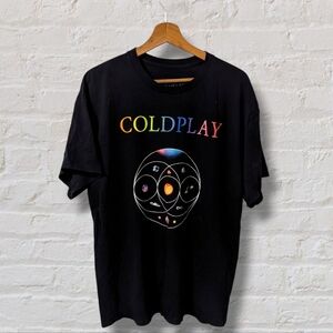 Coldplay Music Of The Spheres 22' Black Graphic T-Shirt Size XL